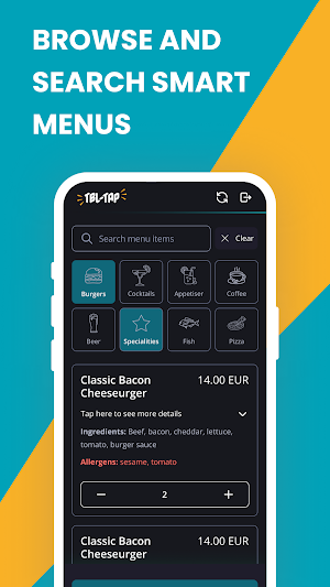 TableTap Waiter Screenshot 1