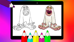 Mammott Monsters Coloring Book Screenshot 1