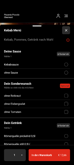 Pizzeria Piccolo Oberwart Screenshot 3