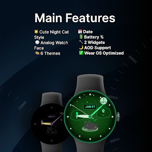 Sleepy Cat - watch face Screenshot 1