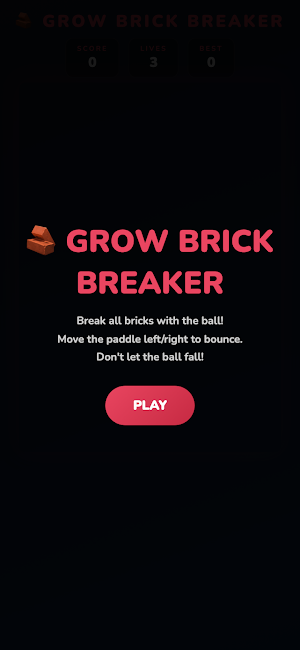 GROW Brick Breaker Screenshot 0