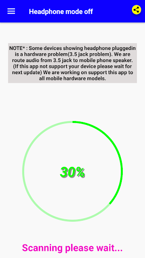 Headphone mode off Screenshot 0