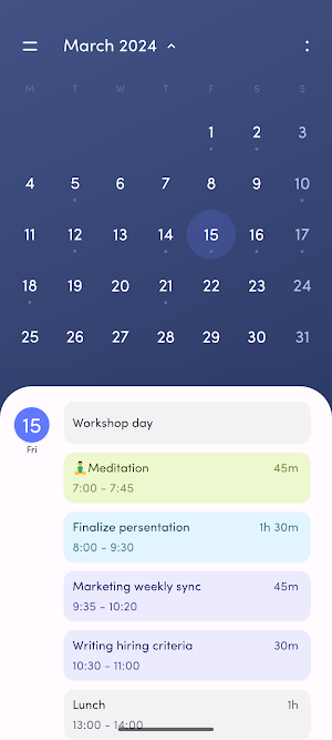 Simple Calendar Screenshot 3