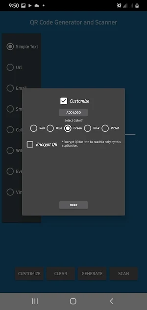 QR Generator and Scanner Screenshot 1