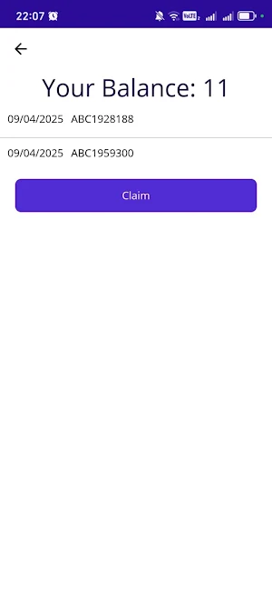AHSG Loyalty Program Screenshot 2