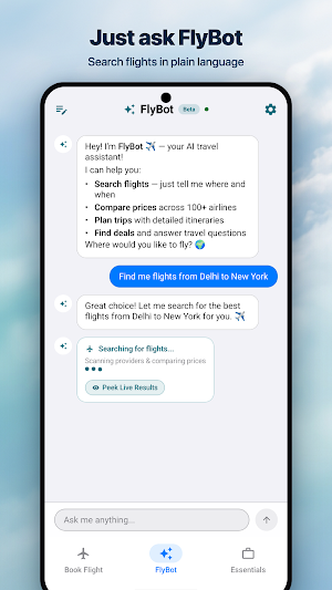 FlyTicket: Cheap Flights & AI Screenshot 2