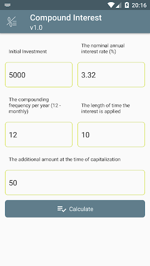 Compound Interest Screenshot 0