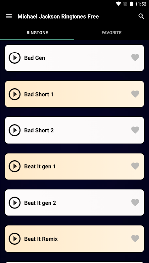 Ringtones Michael Jackson Screenshot 1