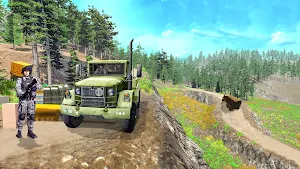 Army Passenger Jeep Driving 3D Screenshot 2
