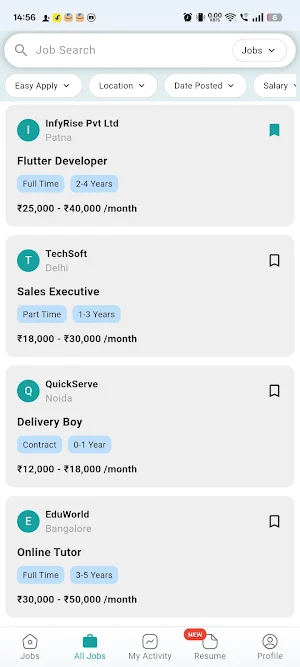 InfyHire – Jobs & Hiring App Screenshot 2