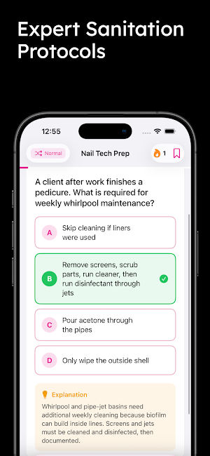 Nail Tech Prep Screenshot 0