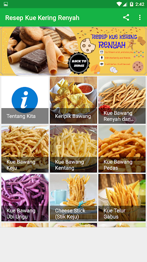 Resep Kue Kering Renyah Screenshot 1