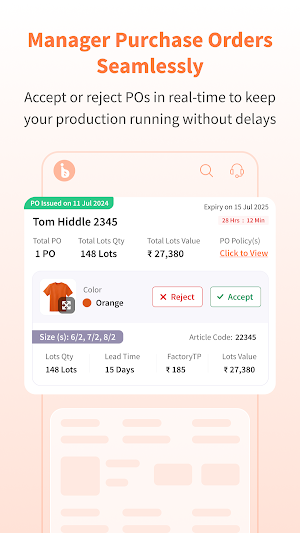 bijnis Factory App Screenshot 2