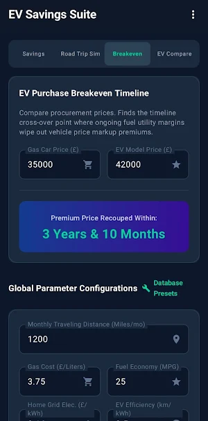 EV Savings Calculator Screenshot 2