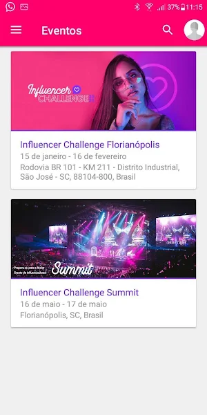Influencer Challenge Screenshot 2