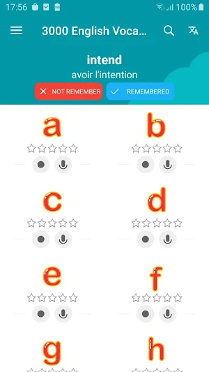 3000 English vocabulary Awabe Screenshot 0