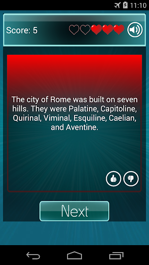 True False Quiz Screenshot 1