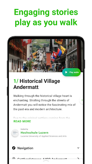 Andermatt SmartGuide Screenshot 1