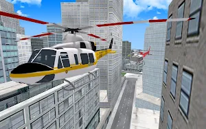 City Helicopter Fly Simulation Screenshot 2