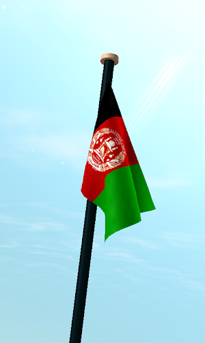 Afghanistan Flag 3D Free Screenshot 2