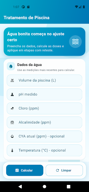 Tratamento de piscina Screenshot 0