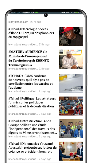 Tchad Actualités – Tchad News Screenshot 1
