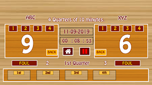 Ultimate Basketball Scoreboard Screenshot 1