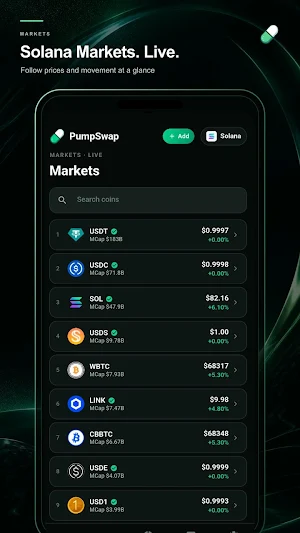 Pumpswap Wallet: Solana Screenshot 2