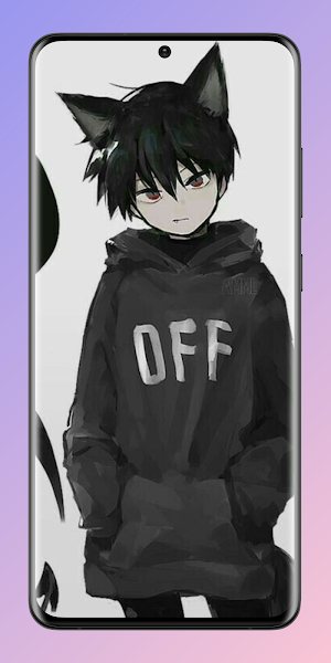 Anime Cat Boy Wallpaper HD 4K Screenshot 3