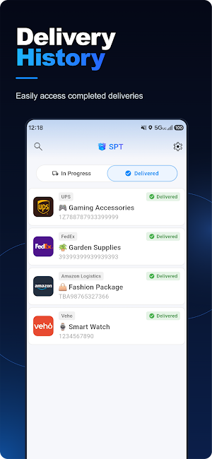 SPT - Simple Package Tracker Screenshot 1