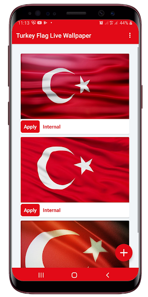 Turkey Flag Live Wallpaper Screenshot 0