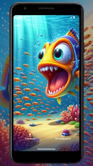 Wallpaper Hungry Fish Screenshot 0