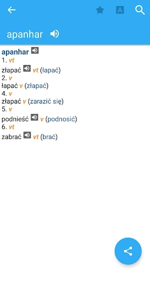 Polish-Portuguese Dictionary Screenshot 0