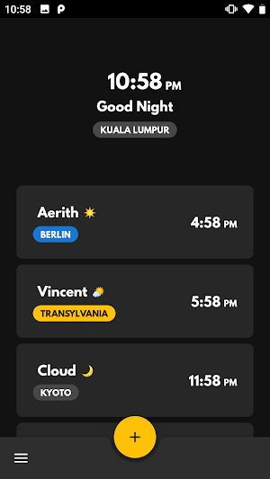 Twilight - Timezone Tracker Screenshot 1
