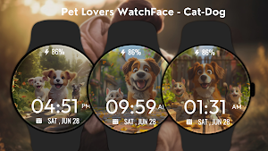 Pet Lovers Watch Face –Cat-Dog Screenshot 3