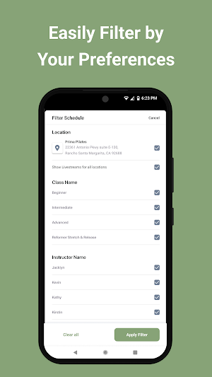 Prima Pilates App Screenshot 3