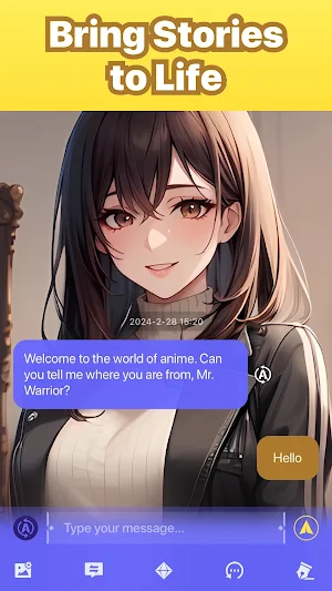 Bella: Anime Characters Chat Screenshot 1
