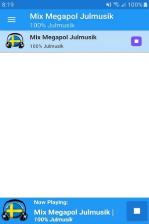 Mix Megapol Julmusik Radio App Screenshot 0