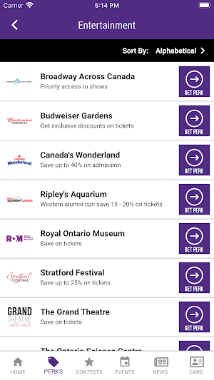 WesternU Alumni PURPLE PERKS Screenshot 2