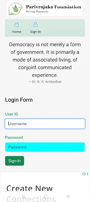 Parivrajaka Foundation Screenshot 2