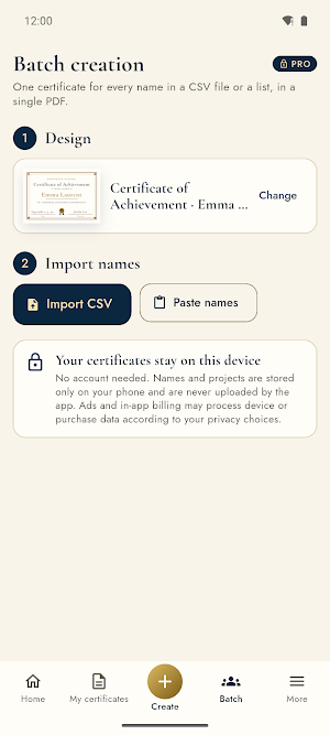 Certificate Maker: Award PDF Screenshot 3