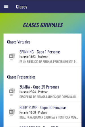 Gimnasio Sports House Screenshot 1