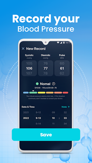 Blood Pressure Tracker App Screenshot 0