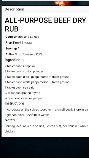 BbQ Marination Recipes Screenshot 1