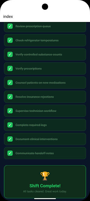 ShiftCheck Screenshot 0