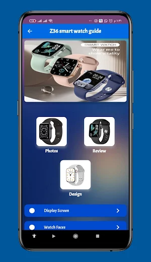 Z36 smart watch guide Screenshot 0