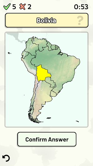 Countries of South America Quiz Screenshot 0
