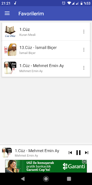 Kuranı Kerim Cüz Dinle - Kuran Meali Hatim Dinle Screenshot 3