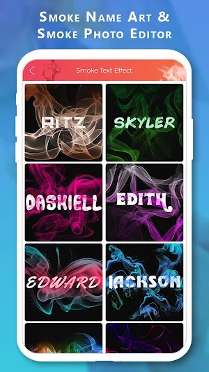 Smoke Name Art & Smoke Photo Editor Screenshot 0