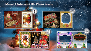 Merry Christmas GIF Photo Frame : Christmas Editor Screenshot 1